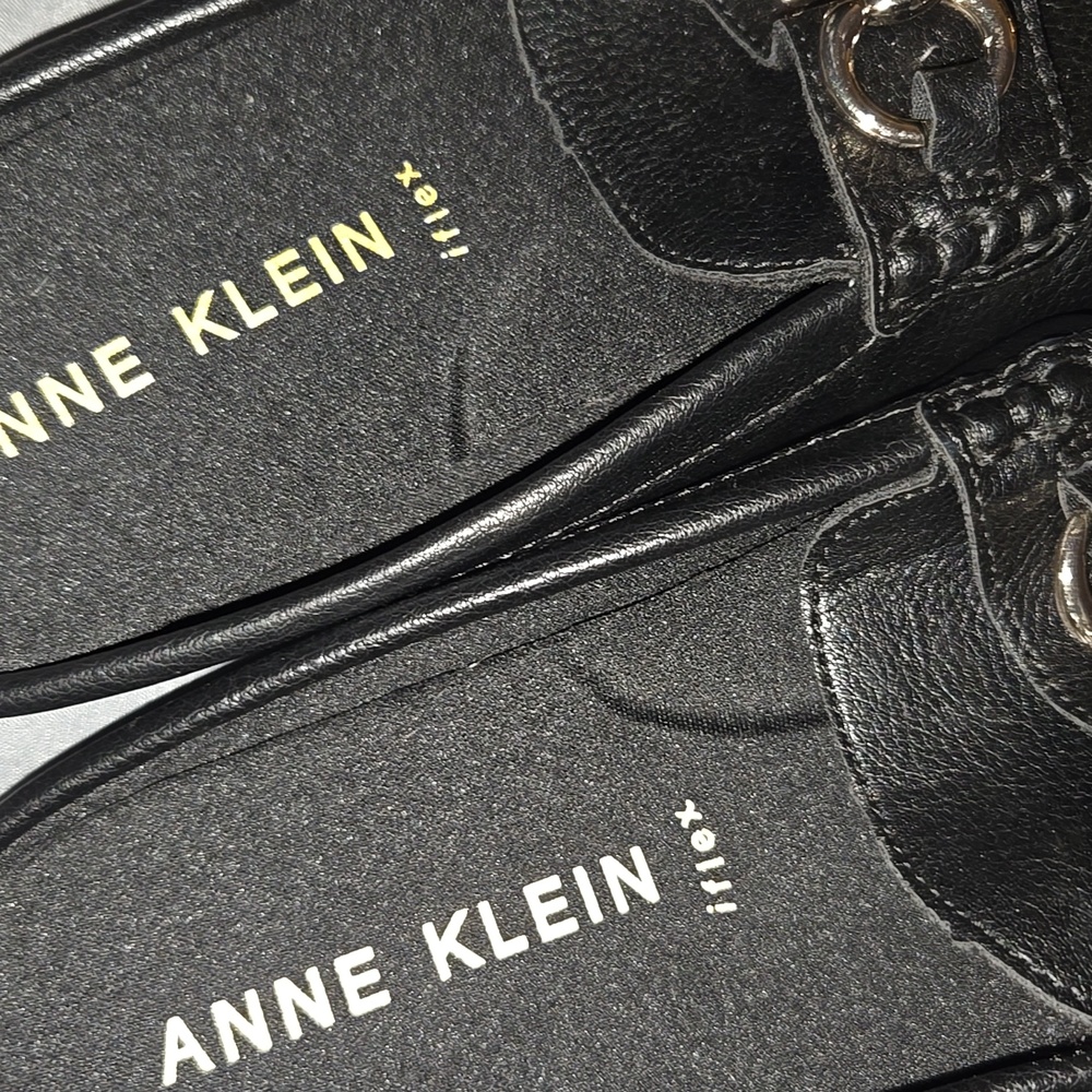 Anne Klein Iflex Sz 8.5 Black Mules - Picture 2 of 5